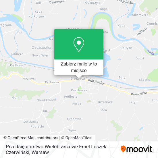 Mapa Przedsiębiorstwo Wielobranżowe Emel Leszek Czerwiński