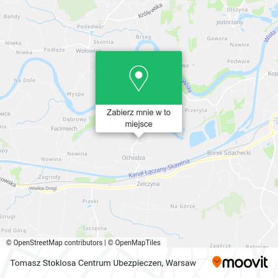 Mapa Tomasz Stoklosa Centrum Ubezpieczen