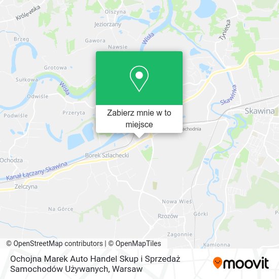 Mapa Ochojna Marek Auto Handel Skup i Sprzedaż Samochodów Używanych