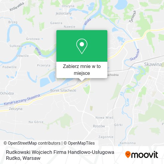 Mapa Rudkowski Wojciech Firma Handlowo-Usługowa Rudko