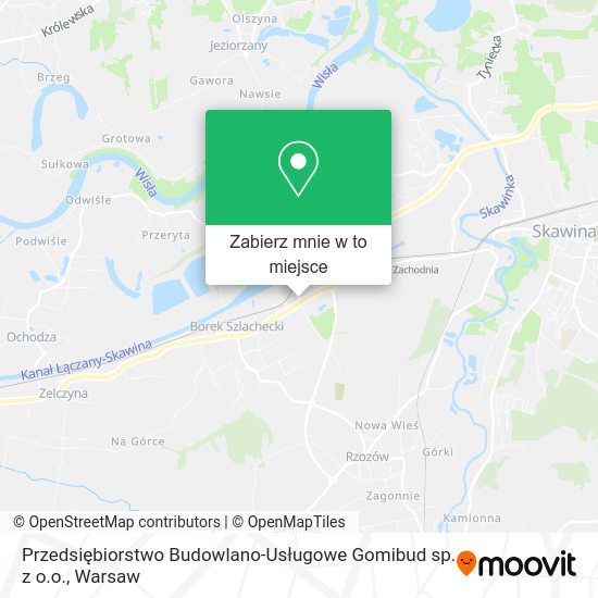 Mapa Przedsiębiorstwo Budowlano-Usługowe Gomibud sp. z o.o.