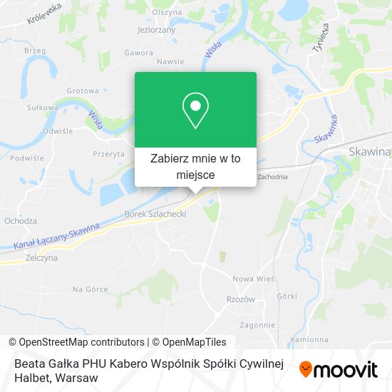 Mapa Beata Gałka PHU Kabero Wspólnik Spółki Cywilnej Halbet