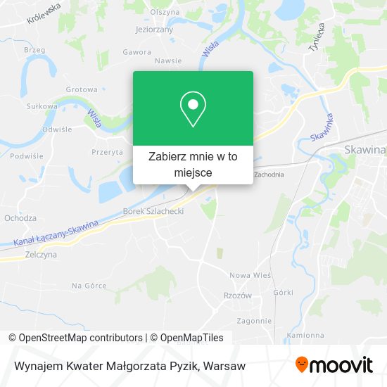 Mapa Wynajem Kwater Małgorzata Pyzik