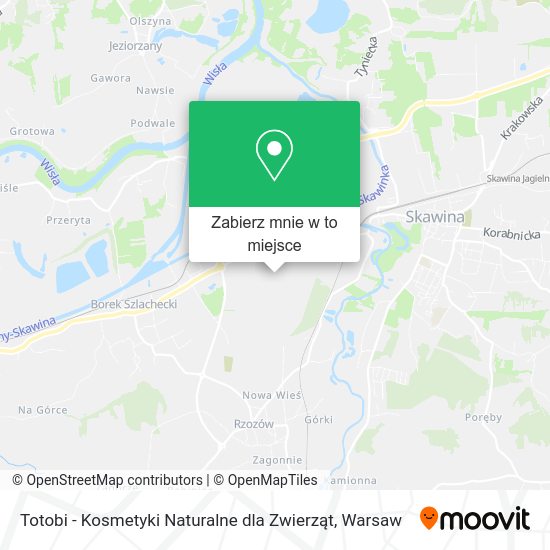 Mapa Totobi - Kosmetyki Naturalne dla Zwierząt