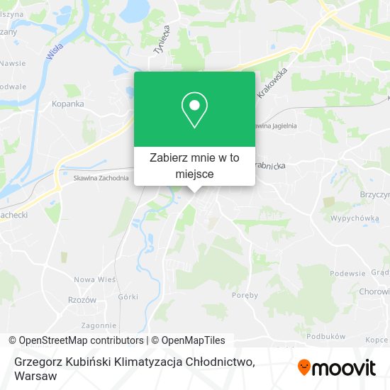 Mapa Grzegorz Kubiński Klimatyzacja Chłodnictwo