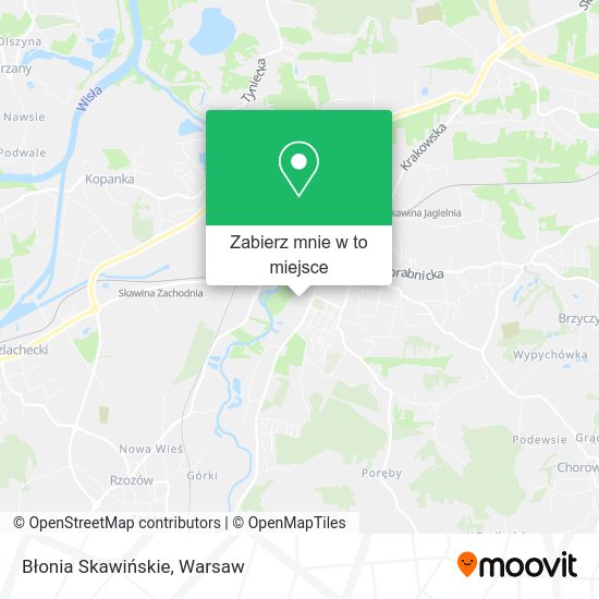 Mapa Błonia Skawińskie