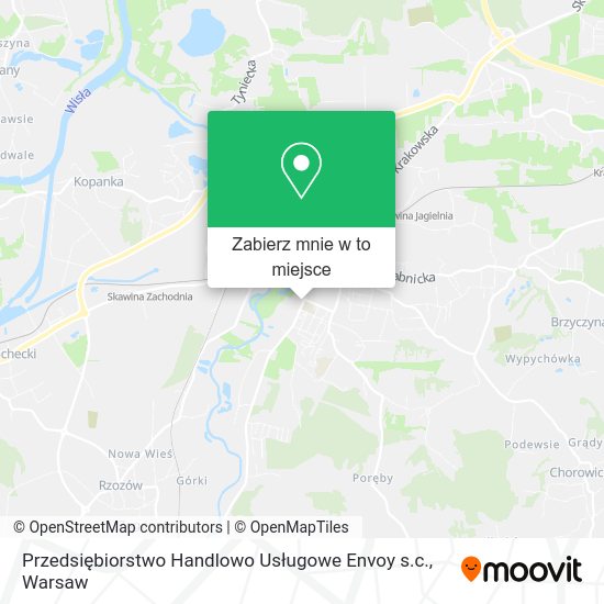 Mapa Przedsiębiorstwo Handlowo Usługowe Envoy s.c.