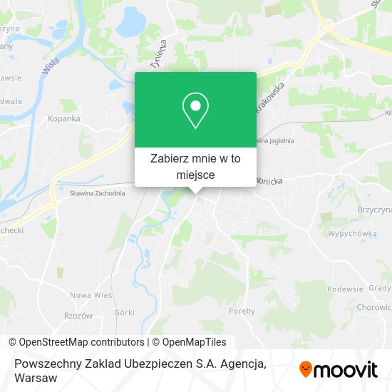 Mapa Powszechny Zaklad Ubezpieczen S.A. Agencja