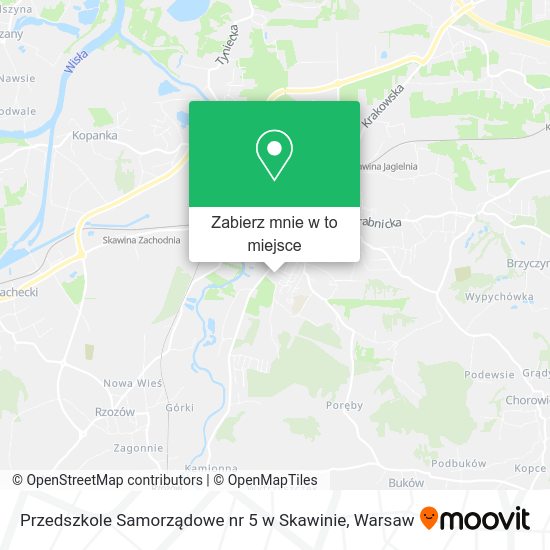 Mapa Przedszkole Samorządowe nr 5 w Skawinie