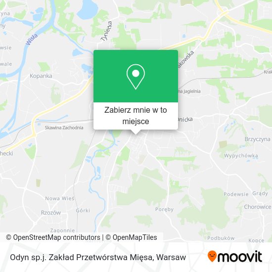 Mapa Odyn sp.j. Zakład Przetwórstwa Mięsa