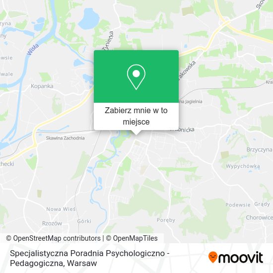 Mapa Specjalistyczna Poradnia Psychologiczno - Pedagogiczna