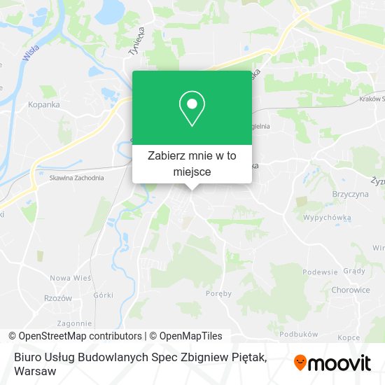 Mapa Biuro Usług Budowlanych Spec Zbigniew Piętak