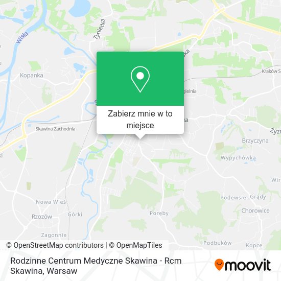 Mapa Rodzinne Centrum Medyczne Skawina - Rcm Skawina