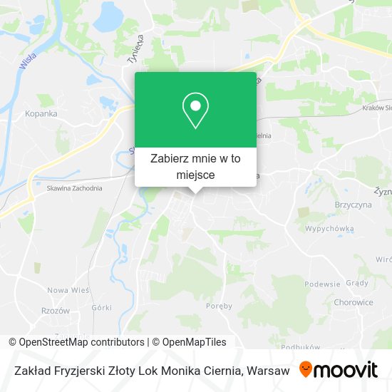 Mapa Zakład Fryzjerski Złoty Lok Monika Ciernia