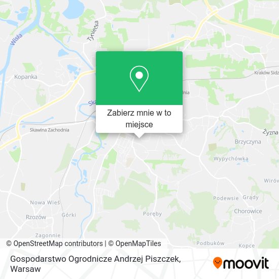 Mapa Gospodarstwo Ogrodnicze Andrzej Piszczek