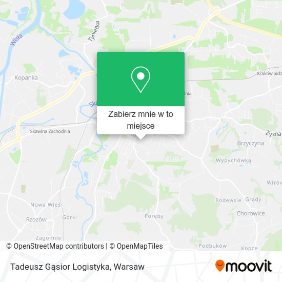 Mapa Tadeusz Gąsior Logistyka