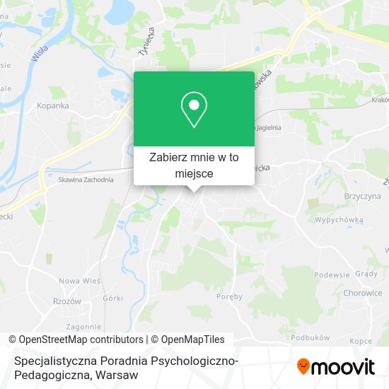 Mapa Specjalistyczna Poradnia Psychologiczno-Pedagogiczna