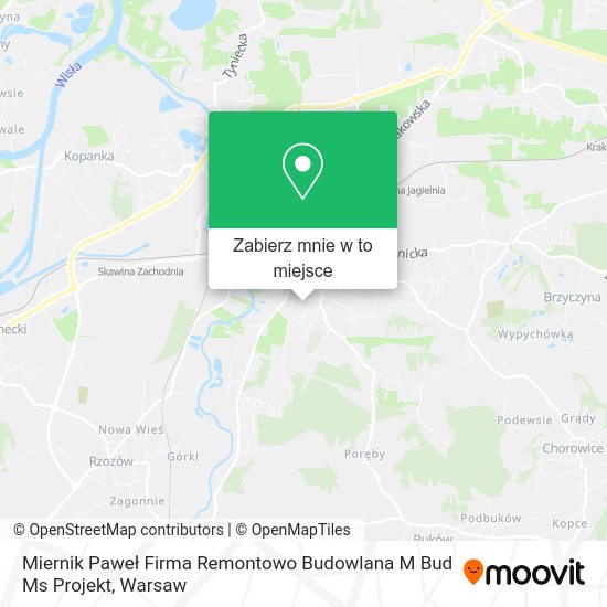 Mapa Miernik Paweł Firma Remontowo Budowlana M Bud Ms Projekt