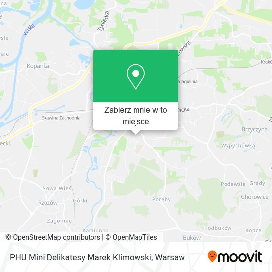 Mapa PHU Mini Delikatesy Marek Klimowski