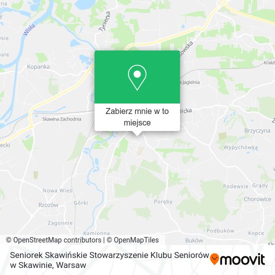 Mapa Seniorek Skawińskie Stowarzyszenie Klubu Seniorów w Skawinie