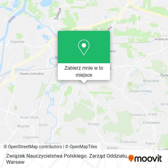 Mapa Związek Nauczycielstwa Polskiego. Zarząd Oddziału