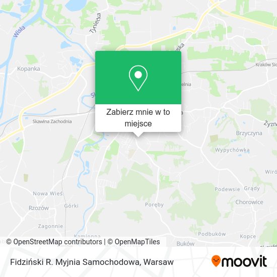 Mapa Fidziński R. Myjnia Samochodowa