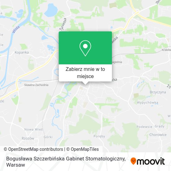 Mapa Bogusława Szczerbińska Gabinet Stomatologiczny