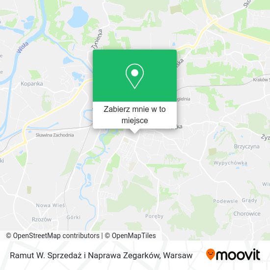 Mapa Ramut W. Sprzedaż i Naprawa Zegarków