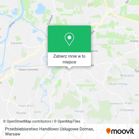 Mapa Przedsiebiorstwo Handlowo Uslugowe Domax