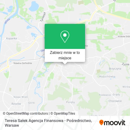 Mapa Teresa Sałek Agencja Finansowa - Pośrednictwo