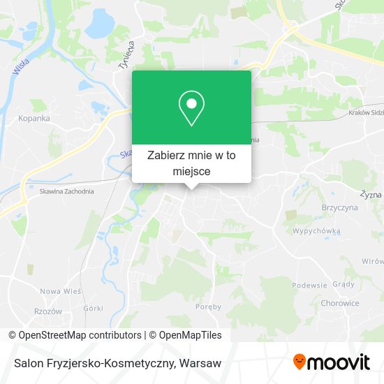 Mapa Salon Fryzjersko-Kosmetyczny