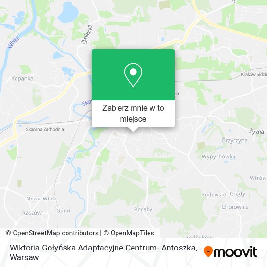 Mapa Wiktoria Gołyńska Adaptacyjne Centrum- Antoszka