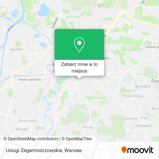 Mapa Uslugi Zegarmistrzowskie