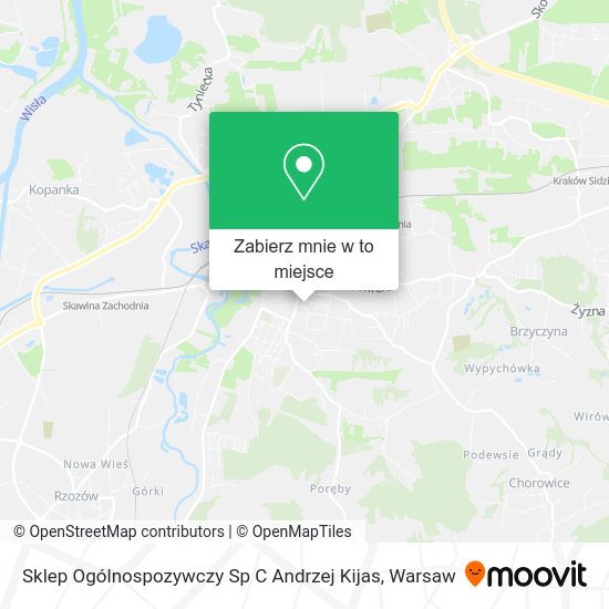 Mapa Sklep Ogólnospozywczy Sp C Andrzej Kijas