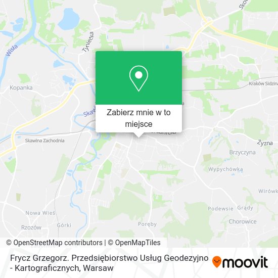 Mapa Frycz Grzegorz. Przedsiębiorstwo Usług Geodezyjno - Kartograficznych