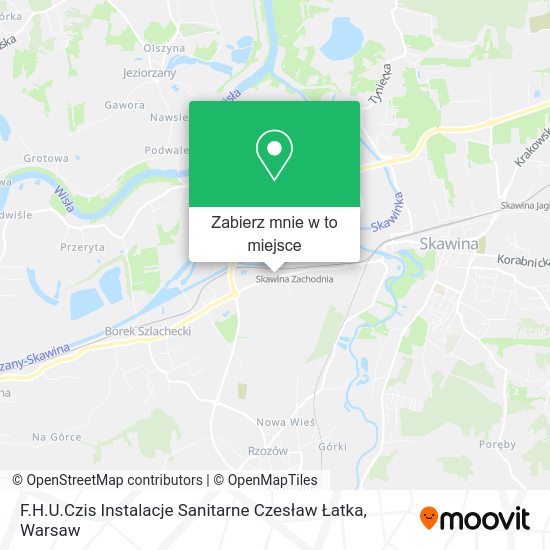 Mapa F.H.U.Czis Instalacje Sanitarne Czesław Łatka