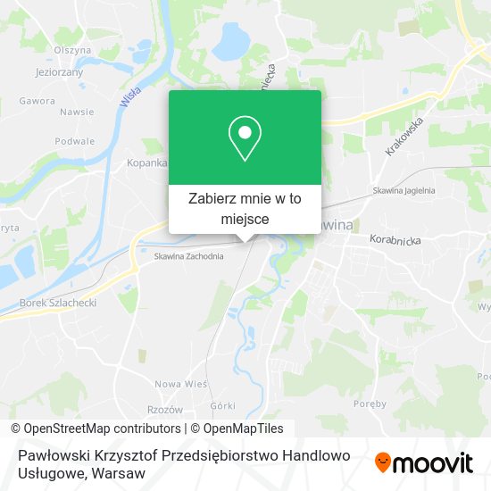 Mapa Pawłowski Krzysztof Przedsiębiorstwo Handlowo Usługowe