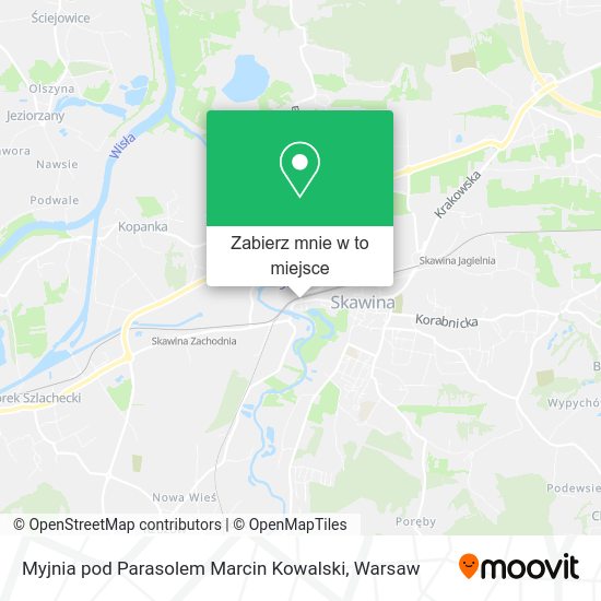 Mapa Myjnia pod Parasolem Marcin Kowalski