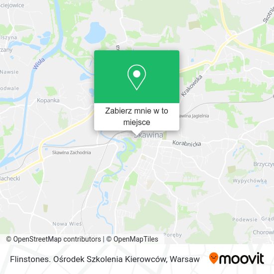 Mapa Flinstones. Ośrodek Szkolenia Kierowców