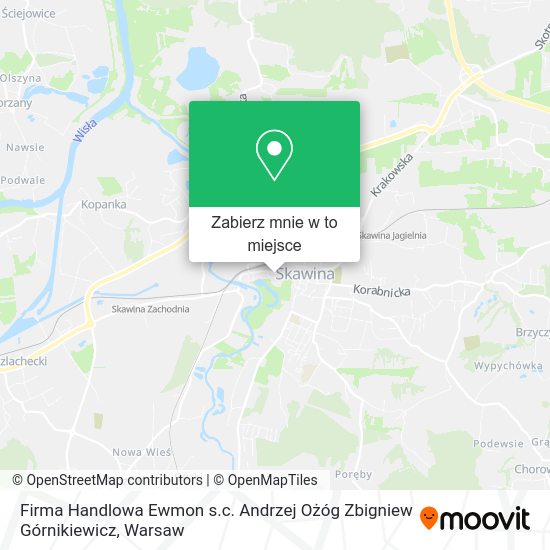 Mapa Firma Handlowa Ewmon s.c. Andrzej Ożóg Zbigniew Górnikiewicz