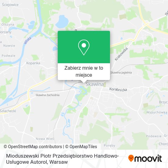 Mapa Mioduszewski Piotr Przedsiębiorstwo Handlowo-Usługowe Autorol