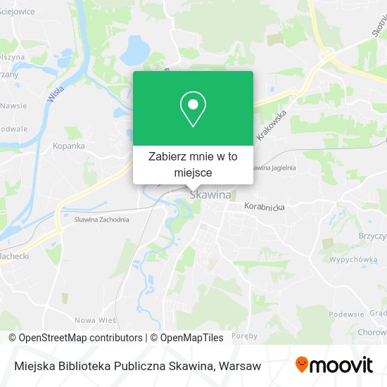 Mapa Miejska Biblioteka Publiczna Skawina