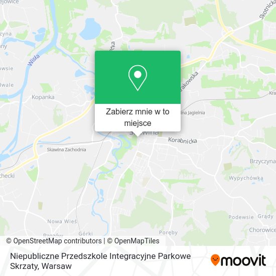 Mapa Niepubliczne Przedszkole Integracyjne Parkowe Skrzaty