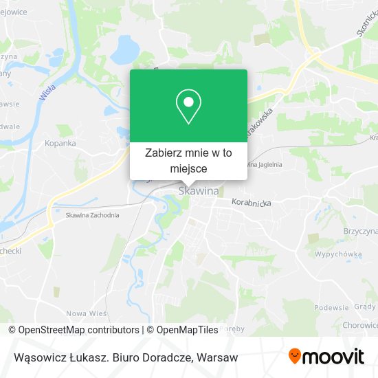 Mapa Wąsowicz Łukasz. Biuro Doradcze