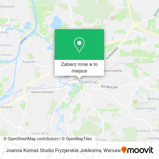 Mapa Joanna Kornaś Studio Fryzjerskie Jokikoma