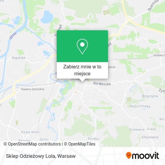 Mapa Sklep Odzieżowy Lola