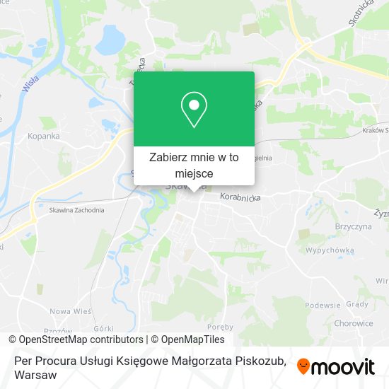 Mapa Per Procura Usługi Księgowe Małgorzata Piskozub