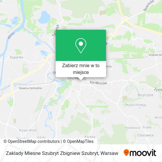 Mapa Zaklady Miesne Szubryt Zbigniew Szubryt