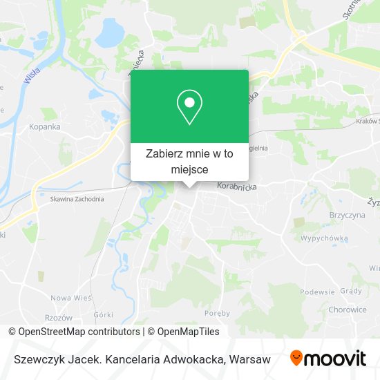 Mapa Szewczyk Jacek. Kancelaria Adwokacka