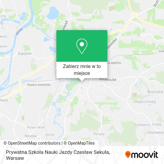 Mapa Prywatna Szkoła Nauki Jazdy Czesław Sekuła